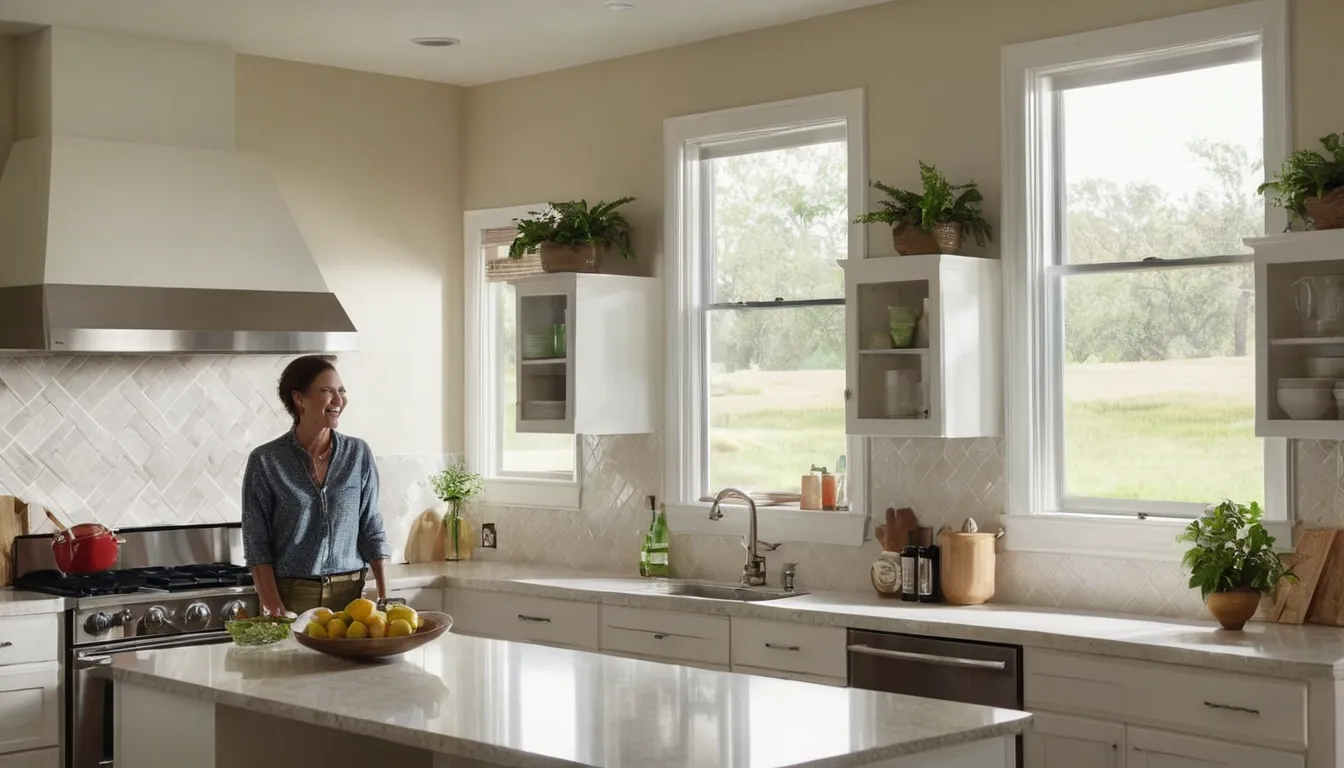 Newly remodeled kitchen with white cabinets and quartz counters in a San Diego home